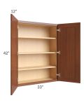 Phoenix Caramel Glaze 33x42 Wall Cabinet