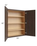 Vienna Kona Brown 33x42 Wall Cabinet