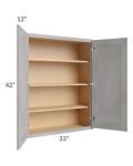 Gramercy Grey Mist 33x42 Wall Cabinet