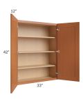 Lexington Cinnamon Glaze 33x42 Wall Cabinet