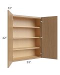 Township Rift Oak 33x42 Wall Cabinet