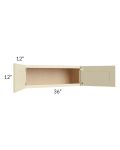 Casselton Ivory 36x12 Wall Cabinet