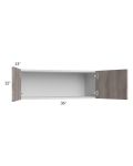 Milan Hazel 36x12 Wall Cabinet