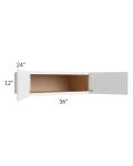 Southport White Shaker 36x12x24 Wall Cabinet