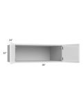 Milan White Gloss 36x12x24 Wall Cabinet