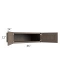 Providence Natural Grey 36x12x24 Wall Cabinet