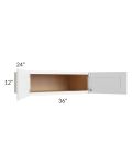 Alpine White Shaker 36x12x24 Wall Cabinet
