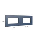 Portland Navy Blue 36x12 Glass Door Only with Glass Included