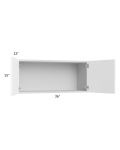 Milan White Matte 36x15 Wall Cabinet