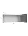 Milan Grey Gloss 36x15 Wall Cabinet