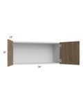 Milan Pecan 36x15 Wall Cabinet