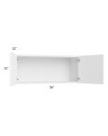 Venetian White Matte 36x15 Wall Cabinet