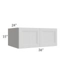 Salem Light Grey 36x15x24 Wall Cabinet