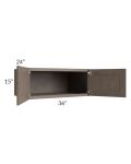 Providence Natural Grey 36x15x24 Wall Cabinet