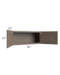 Providence Natural Grey 36x15 Wall Cabinet