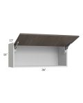 Milan Cafe 36x15 Lift-Up Door Wall Cabinet