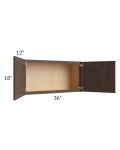 Tuscan Kona Brown 36x18 Wall Cabinet