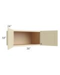 Casselton Ivory 36x18x24 Wall Cabinet