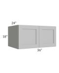 Midtown Painted Grey Shaker 36x18x24 Wall Cabinet