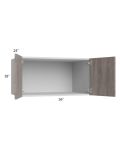 Milan Hazel 36x18x24 Wall Cabinet