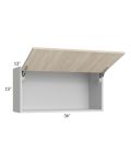 Milan Natural 36x18 Lift-Up Door Wall Cabinet