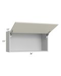 Milan Beige Matte 36x18 Lift-Up Door Wall Cabinet
