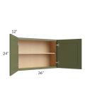 Midtown Hunter Green Shaker 36x24 Wall Cabinet