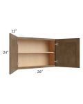 Midtown Mocha Shaker 36x24 Wall Cabinet