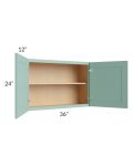 Midtown Mint Green Shaker 36x24 Wall Cabinet