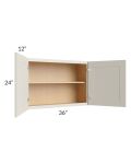 Asheville Cloud Shaker 36x24 Wall Cabinet 