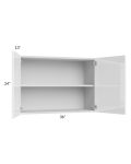 Milan White Gloss 36x24 Wall Cabinet