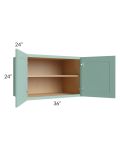 Midtown Mint Green Shaker 36x24x24 Wall Cabinet