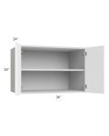 Milan White Matte 36x24x24 Wall Cabinet