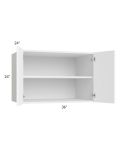 Venetian White Gloss 36x24x24 Wall Cabinet