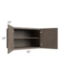 Providence Natural Grey 36x24x24 Wall Cabinet 