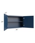 Portland Navy Blue 36x24 Wall Cabinet