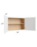 Alpine White Shaker 36x24 Wall Cabinet 