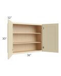 Casselton Ivory 36x30 Wall Cabinet