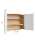 Vail White Shaker 36x30 Wall Cabinet