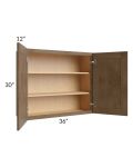 Midtown Mocha Shaker 36x30 Wall Cabinet