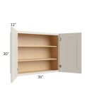 Asheville Cloud Shaker 36x30 Wall Cabinet
