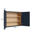 Southport Blue Shaker 36x30 Wall Cabinet