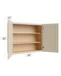 Stratton Khaki Shaker 36x30 Wall Cabinet