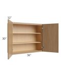 Township Rift Oak 36x30 Wall Cabinet