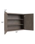 Natural Grey Shaker 36x30 Wall Cabinet