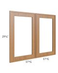Portland Walnut 36x30 Glass Door Only with Glass Included 