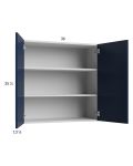 Harbor Navy 36x35-1/4 Wall Cabinet