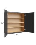 Midtown Black Shaker 36x36 Wall Cabinet