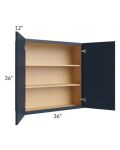Southport Blue Shaker 36x36 Wall Cabinet