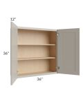 Stratton Light Grey Shaker 36x36 Wall Cabinet